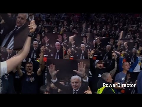 POCETAK UTAKMICE PARTIZAN BAYERN !!! OBRADOVIĆ ŽELJKO!!! DA VOLIM CRNO BELE!!!
