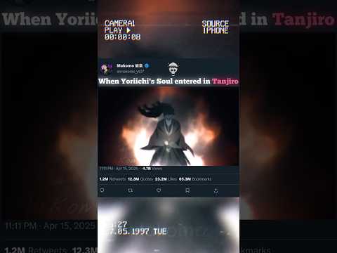 When Yoriichi's Soul entered in Tanjiro ☠️🥶.... #anime #demonslayer #kny