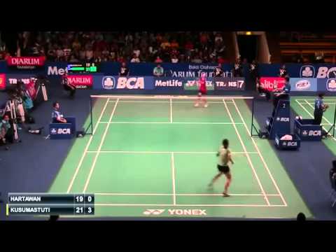 2015 BCA Indonesia Open R32 [WS] Maria Febe KUSUMASTUTI vs Ruselli HARTAWAN (Sports)