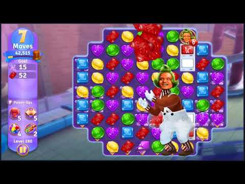 Wonka's World of Candy Level 280 - NO BOOSTERS + FULL STORY 🍫 | SKILLGAMING ✔️
