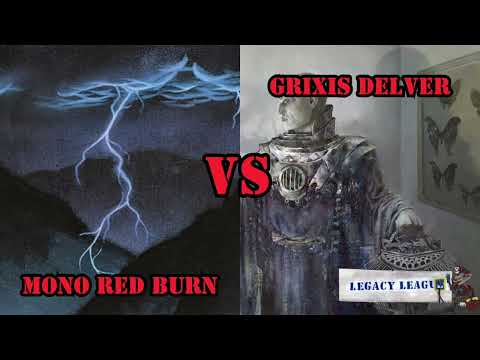 Legacy Mono Red Burn Vs Grixis Delver Legacy #mtg #mtglegacy #magicthegathering #topdeck