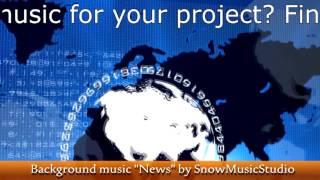 NEWS - background music for news intro / news sound/ news music/ royalty-free music track