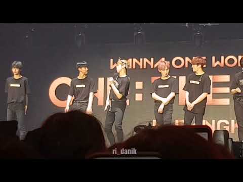 20180805 KANG DANIEL focus (talking part) - WANNA ONE WORLD TOUR ONE:THE WORLD IN BKK