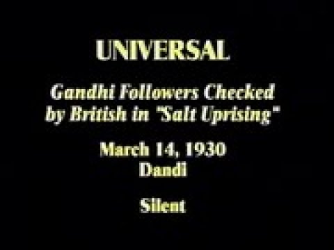 Mahatma Gandhi just before the beginning of the Salt Satyagraha, March 14, 1930