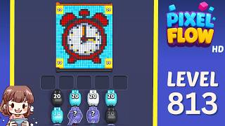Pixel Flow Level 813 Solution Walkthrough