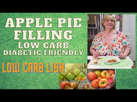 Apple Pie Filling Low Carb, Diabetic Friendly and Keto