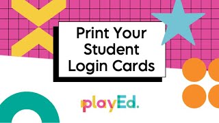 How To Print Student Login Cards