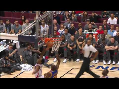 Kevin Durant Blocks DeMar DeRozan   Warriors vs Raptors   October 1, 2016   2016 17 NBA Preseason