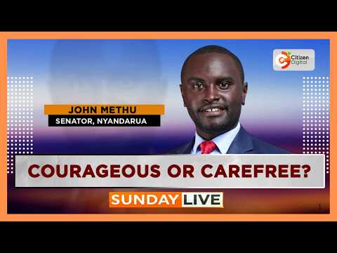 | SUNDAY LIVE | COURAGEOUS OR CAREFREE?  | SEN. JOHN METHU |