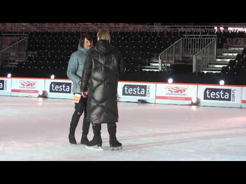 Kings on Ice - Practice - Plushenko & Marton