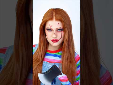 Cute Chucky halloween makeup RESULTS