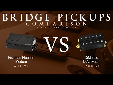 Fishman FLUENCE MODERN vs DiMarzio D ACTIVATOR - Bridge Pickup Guitar Tone Comparison Demo