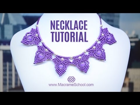 Snaky Macramé Necklace Tutorial