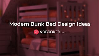 15 Modern Bunk Bed Designs for Small Bedrooms #bunkbed #bedroomdesign #nobrokerinteriors