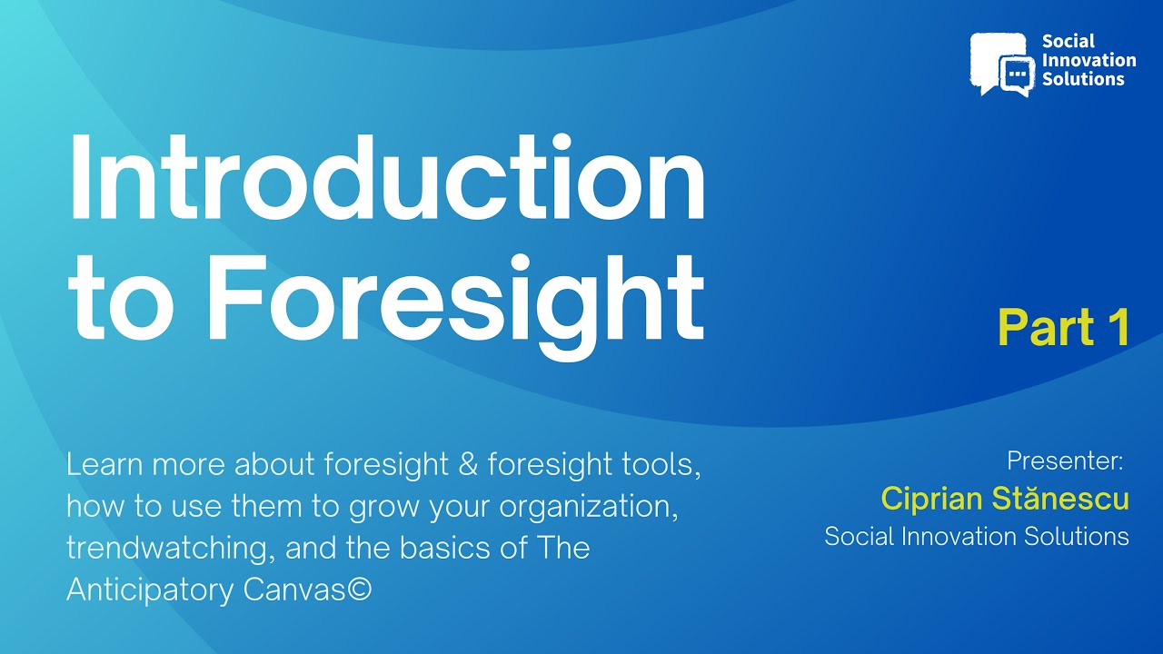 Introduction to Foresight. Part 1