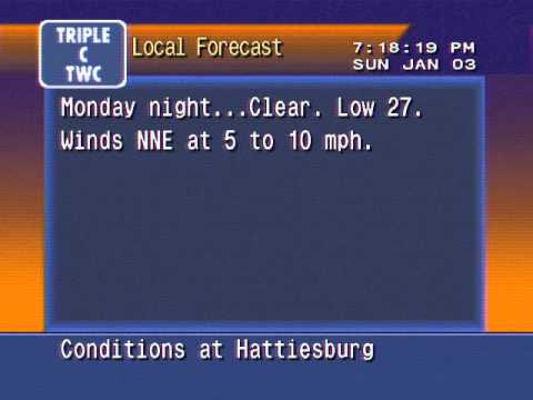 WeatherStar 4000 Emulation (1-3-16)