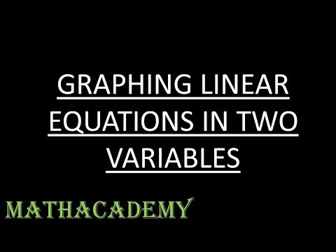 Graphing linear equations with two variables | Algebra 