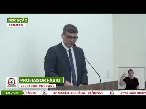 41ª Sessão Ordinária da Câmara de Vereadores de Bataguassu - 24.11.2025