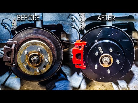 How to replace Rotors, Calipers and Brake lines infiniti G35 Nissan 350z