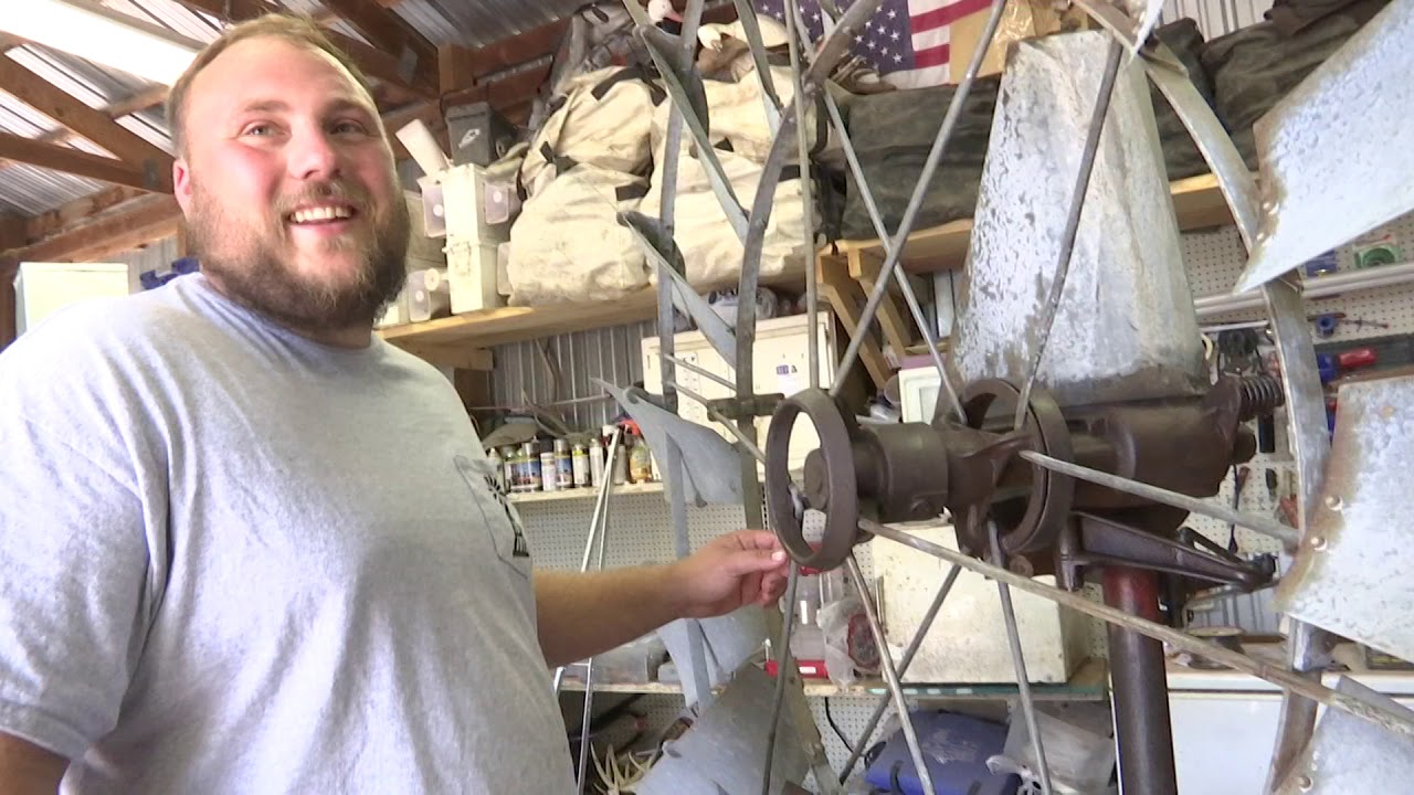 RARE 1915 Aermotor model 502 water-pump windmill FOUND & RESTORED