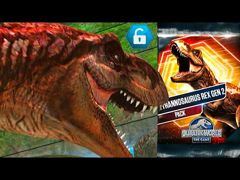 T-REX GEN 2 PACK UNLOCKED T-REX GEN 2 X3 MAXED | JURASSIC WORLD THE GAME