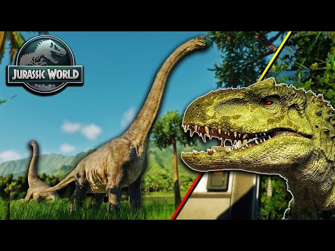 Indominus Rex 🦖 vs Brachiosaurus 🦕 & Mamenchisaurus 🦕 | Epic Jurassic World Evolution 3 Battle 🔥🌱