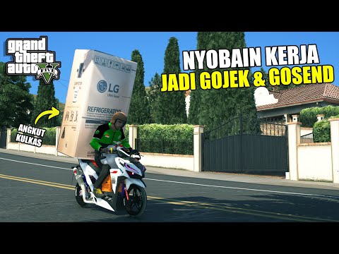 Rojali Nyobain Kerja Jadi Gojek & Gosend - GTA 5 Mods