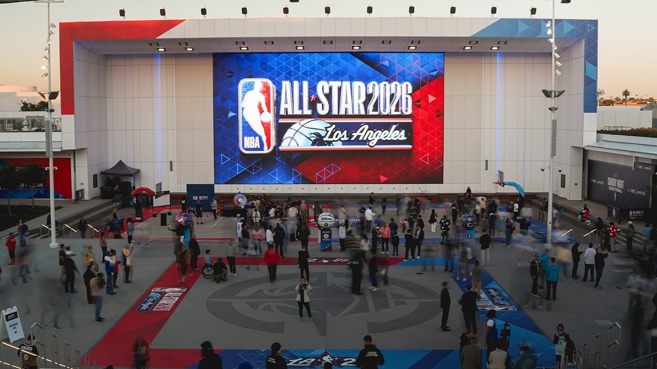 Elevate Creative | NBA All-Star 2026 Exterior Branding Takeover