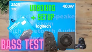 Logitech Z623 Unboxing & Setup |  Bass Testing Logitech Z623