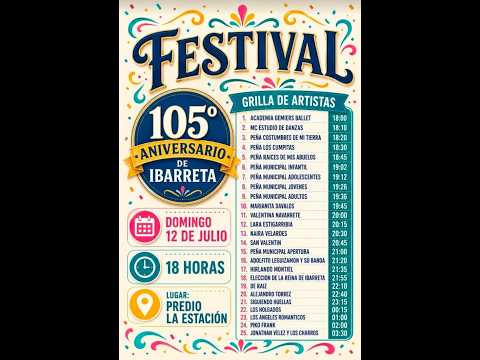 Festival 105º Aniversario - Ibarreta - Formosa