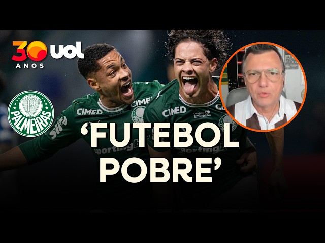 Palmeiras: Mauro Cezar critica estilo e diz que time produz pouco