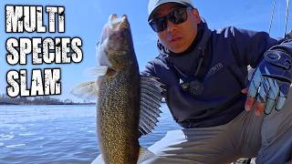 MULTI SPECIES Fishing Canada's WARMEST Lake (Walleye, Bass and Pike)