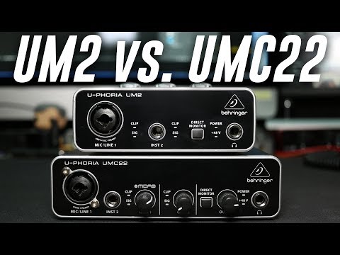 Behringer UM2 vs. UMC22 Budget Interface Comparison (Versus Series)