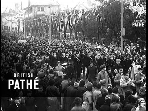 Exeter Welcomes Men Of HMS Exeter (1940)