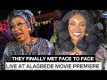 UNBELIEVABLE SEE WHAT HAPPEN WHEN LIZZY ANJORIN IYABO OJO MEET AT THE PREMIERE OF ALAGBEDE