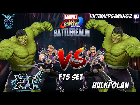 MVCI BattleRealm Exhibition Series - HulkPolan VS XC FT5 Set (Hawkeye/Hulk Power Stone Mirrors)