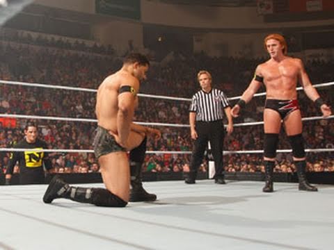 Raw: Barrett forces Otunga to lay down and surrender