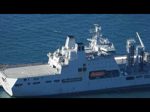 RFA Fort Victoria & RFA Tidespring Docked 11:30 Sunday 28th November 2021 Gibraltar 🇬🇮 Mediterranean
