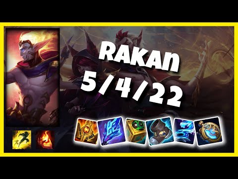 Rakan vs Nami NA Challenger SUPPORT (5/4/22) Gameplay Replay - Patch 10.23