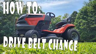 Husqvarna Drive Belt Replacement on a YTH22V46 Riding Mower