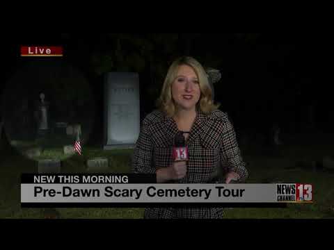 Ghost sighting during cemetery live shot?