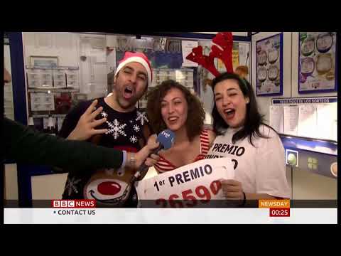 El Gordo lottery - Christmas wins of $2.64bn (Spain) - BBC News - 23rd December 2019