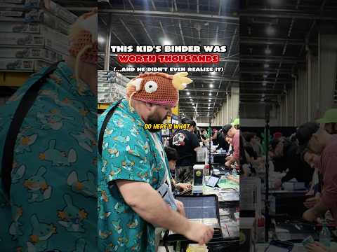 This kid’s binder was worth THOUSANDS and didn’t even realize 🤯 | Pokemon Vendor POV