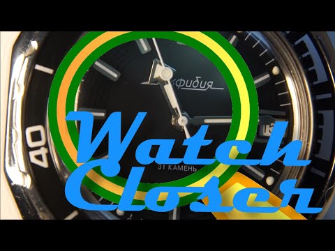 VOSTOK AMPHIBIA K-67 -  Watch Closer - Details