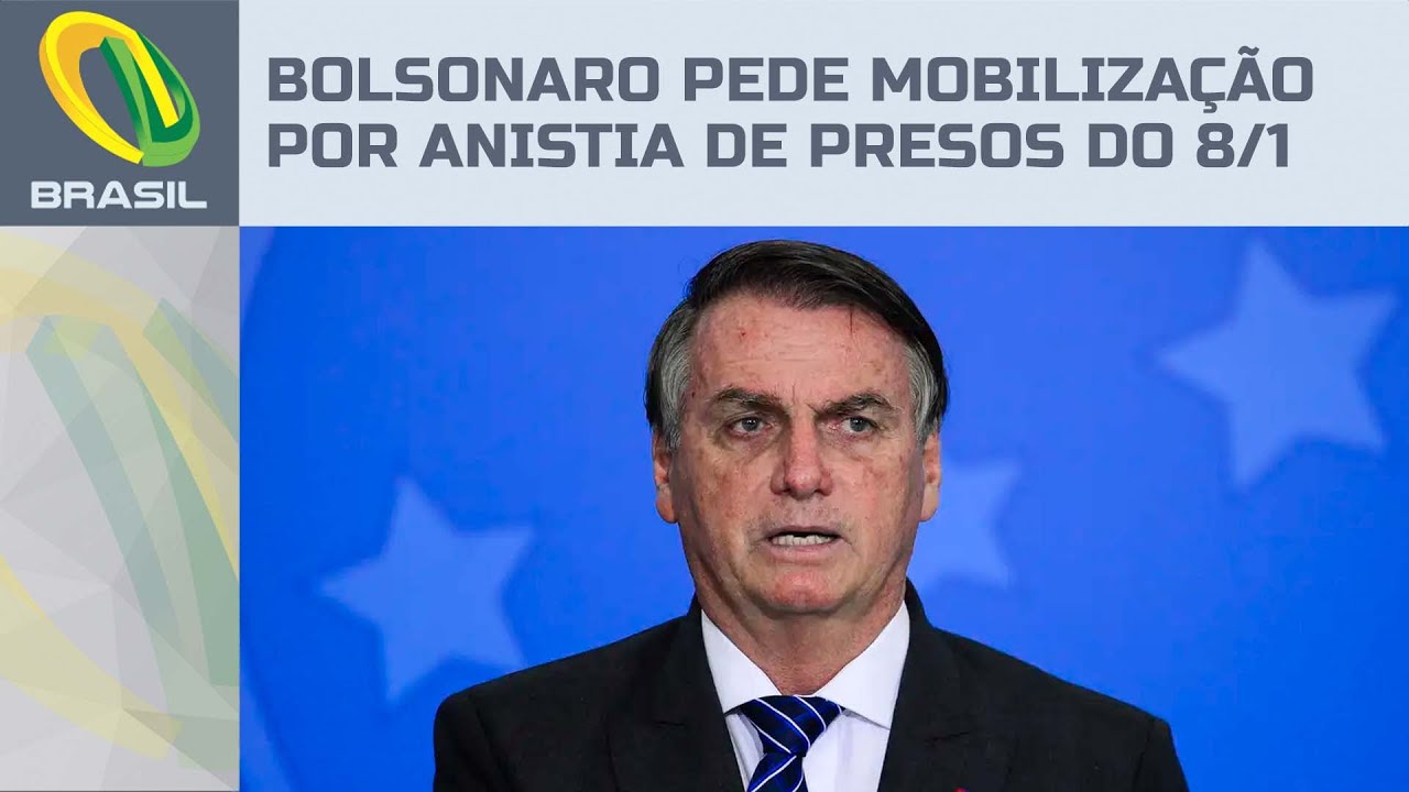 Bolsonaro publica vídeo e mobiliza apoio a projeto de anistia de presos do 8 de Janeiro