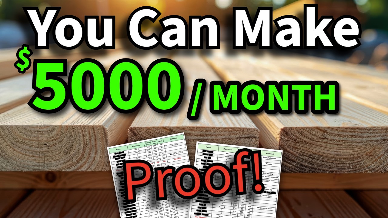 My Calendar is BOOKED for the next Four Months! Woodworking Side Hustle (FREE PLANS)