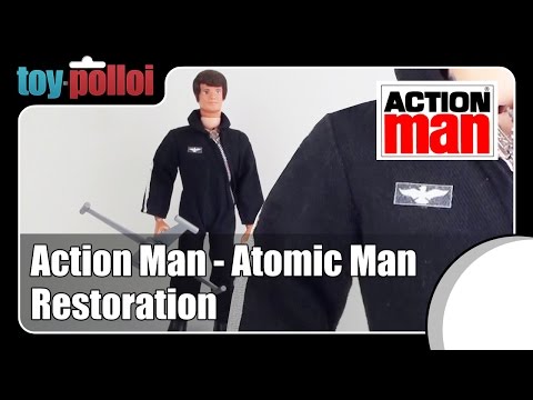 Vintage Atomic Man, Action Man restoration - Toy Polloi