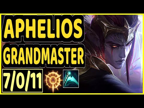 AFM (APHELIOS) - 7/0/11 KDA GAMEPLAY - EUW Ranked GRANDMASTER
