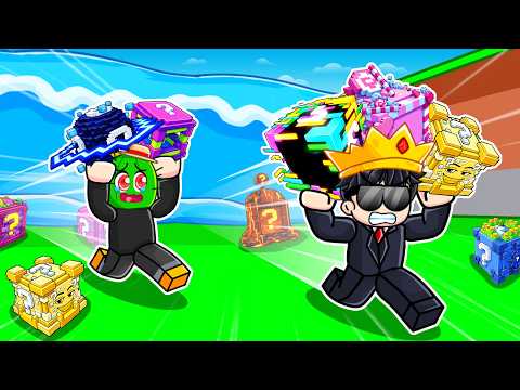 0 to Max Rebirth using LUCKY BLOCK RACE in Escape Tsunami for Brainrot!