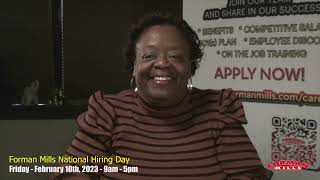 Forman Mills National Hiring Day 2023